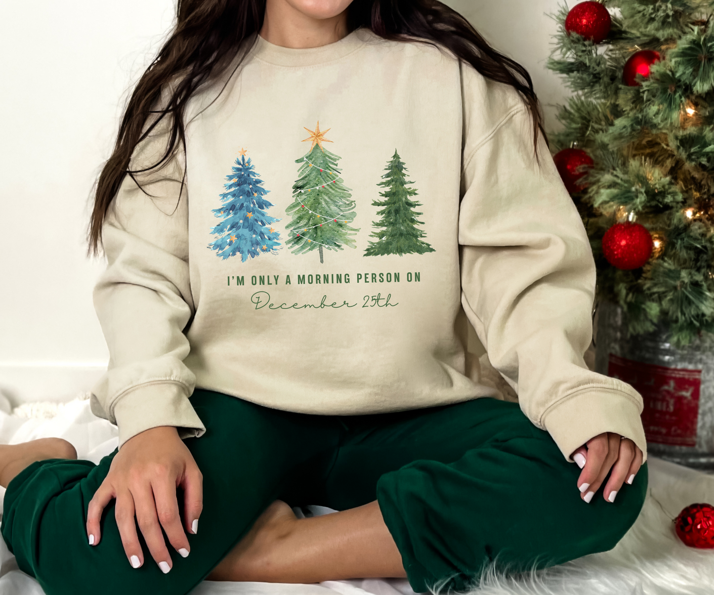 Morning Person...Xmas Only Sweatshirt