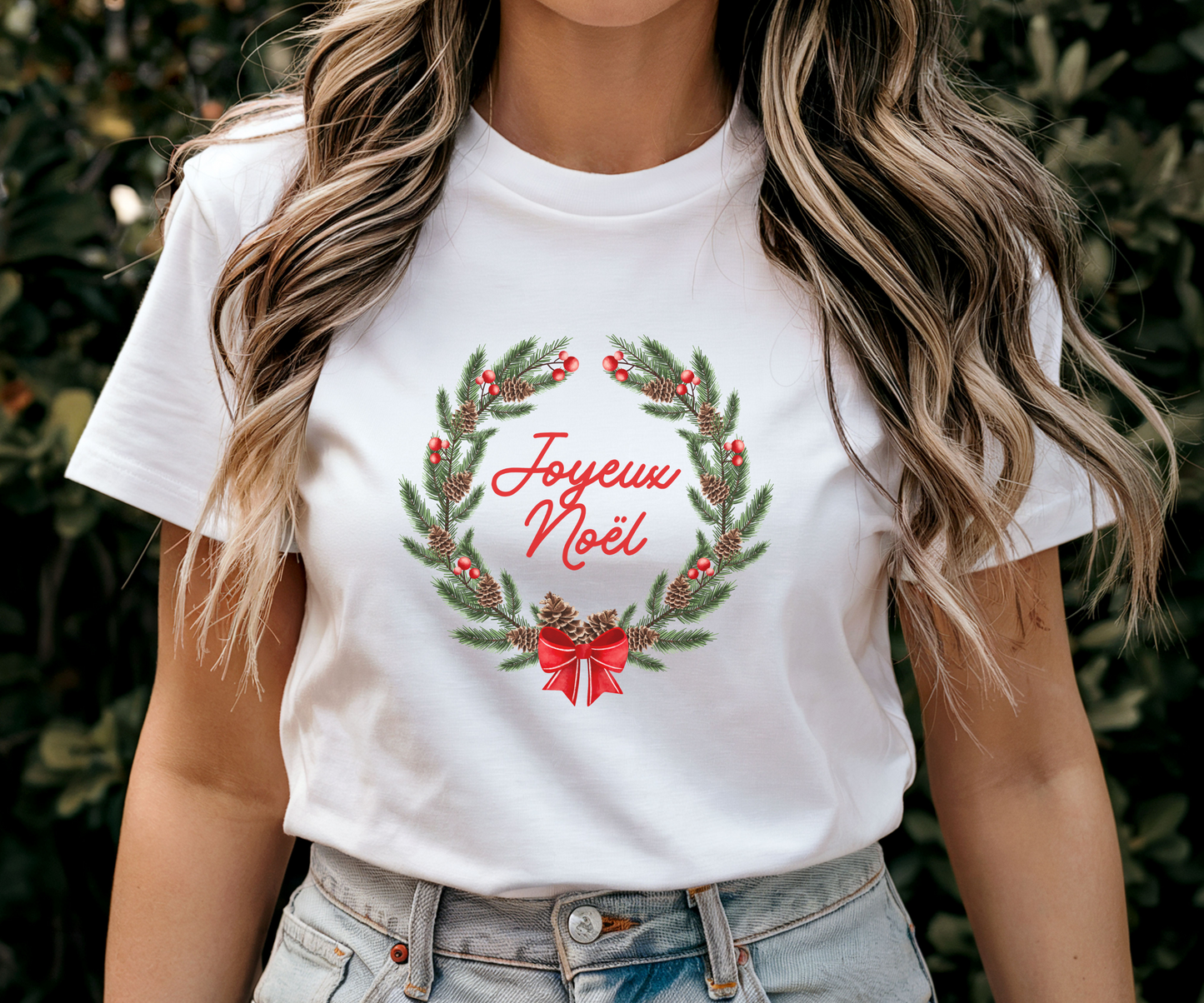 Joyeux Noël Merry Christmas Tee