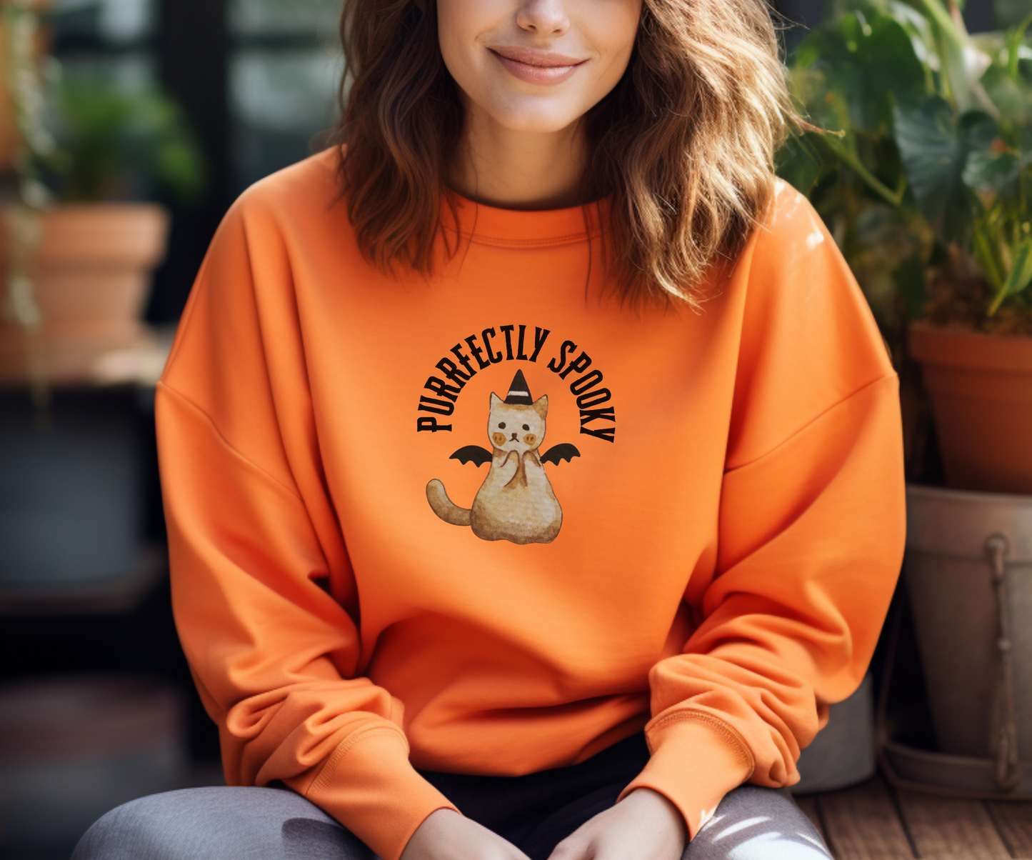 Purrfectly Spooky Kitty Sweatshirt